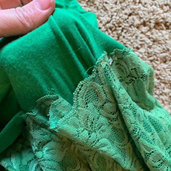 Green long dress size large - Picture 3 of 7